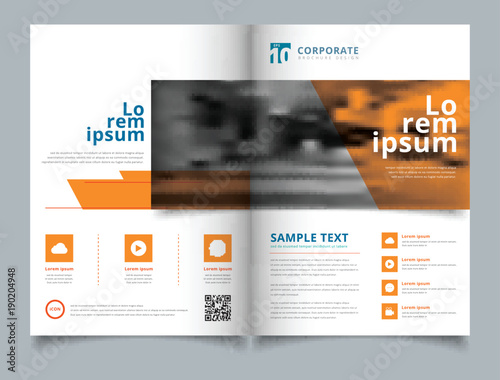 Brochure geometric layout design template, Annual report, Leaflet, Advertising, poster, Magazine, Business for background
