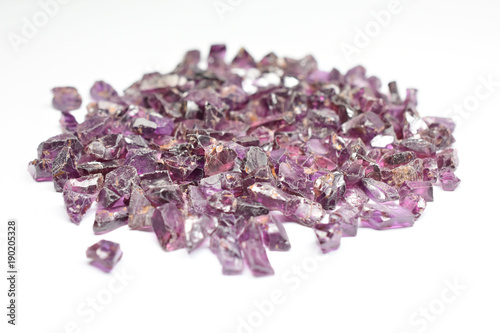 Rhodolite Garnet rough gemstones