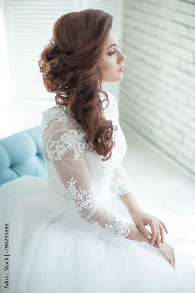 Fototapeta premium Beautiful bride woman 