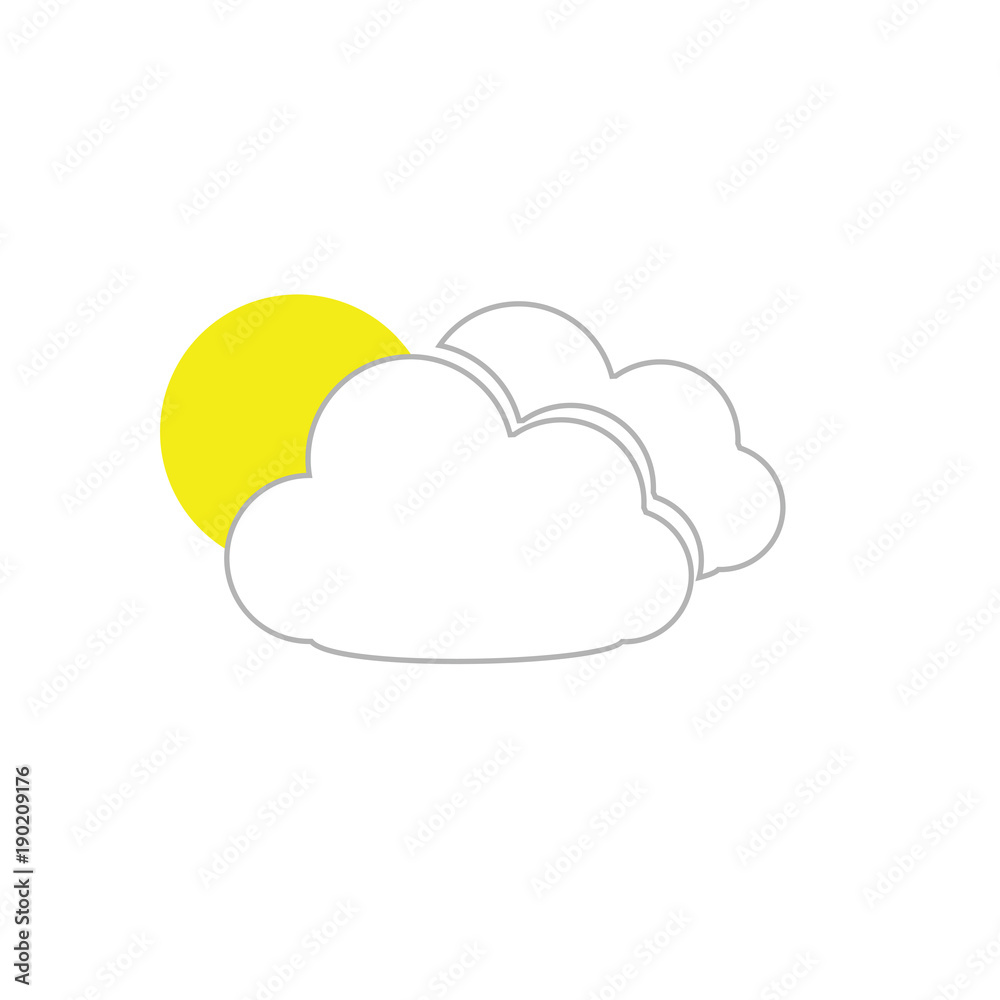 Cloud Icon Isolated Design. Cloud Icon Isolated Design.