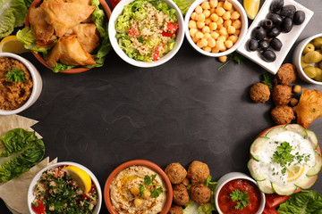 assorted lebanese food