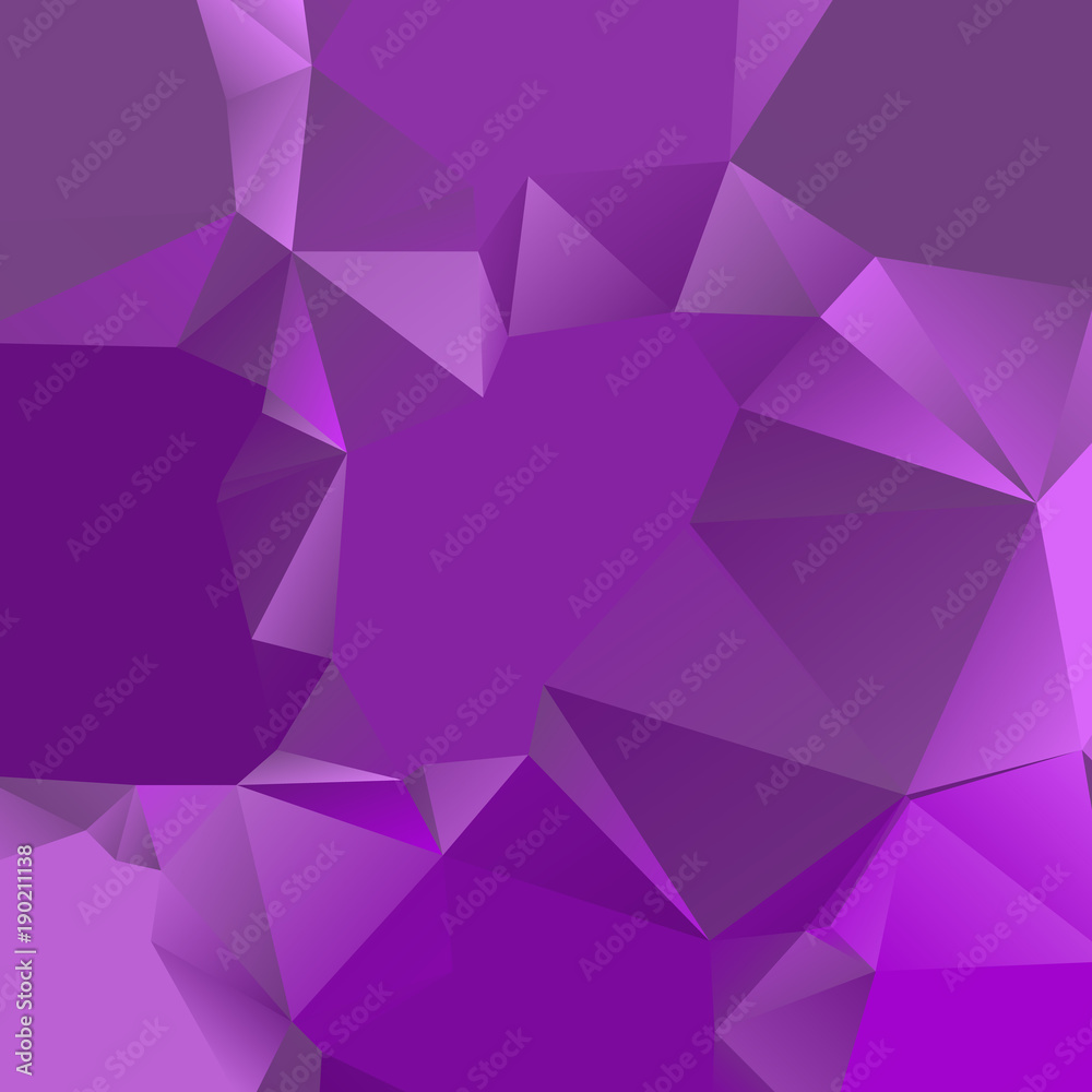 Polygonal geometric violet background. Polygonal geometric violet background.