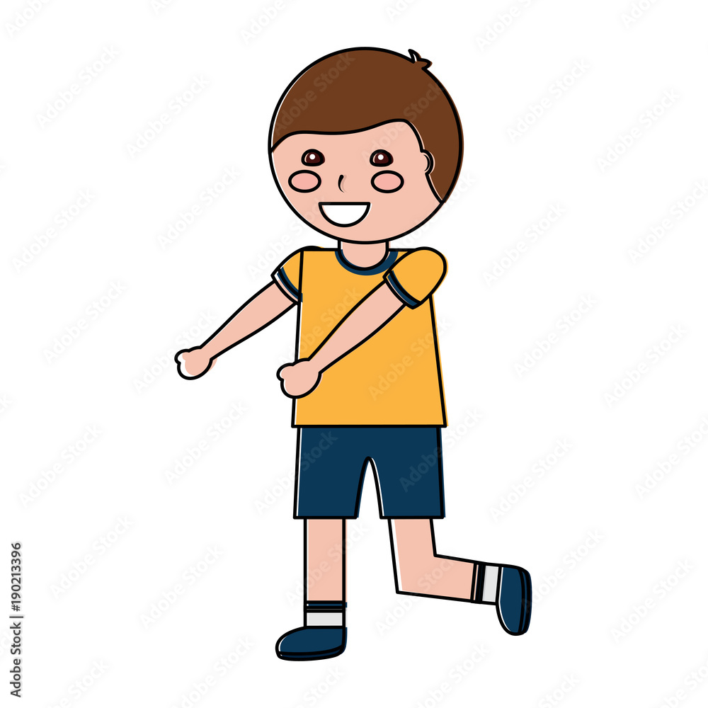happy cartoon boy young character portrait vector illustration happy cartoon boy young character portrait vector illustration