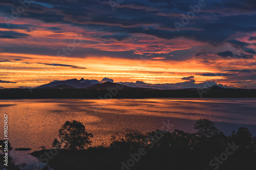 Sunset on the lake, Macaé, Brazil