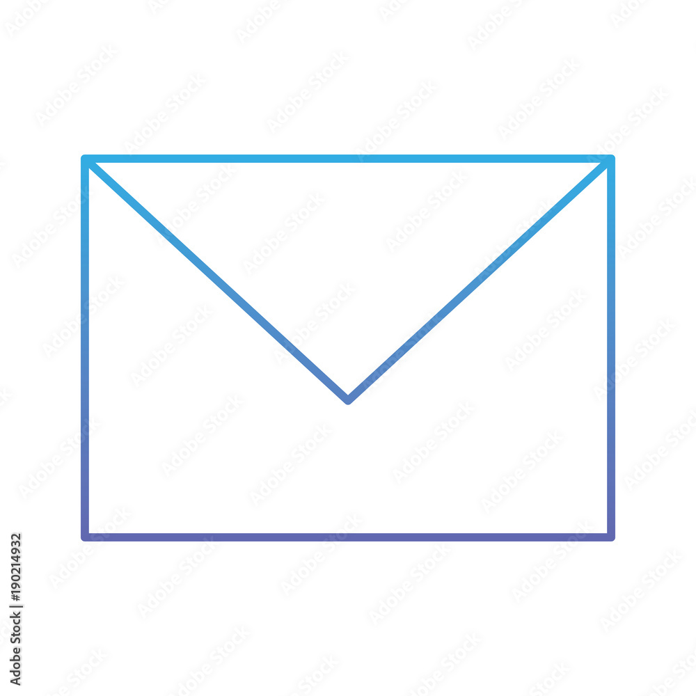 email correspondence envelope post letter vector illustration blue and purple line design email correspondence envelope post letter vector illustration blue and purple line design