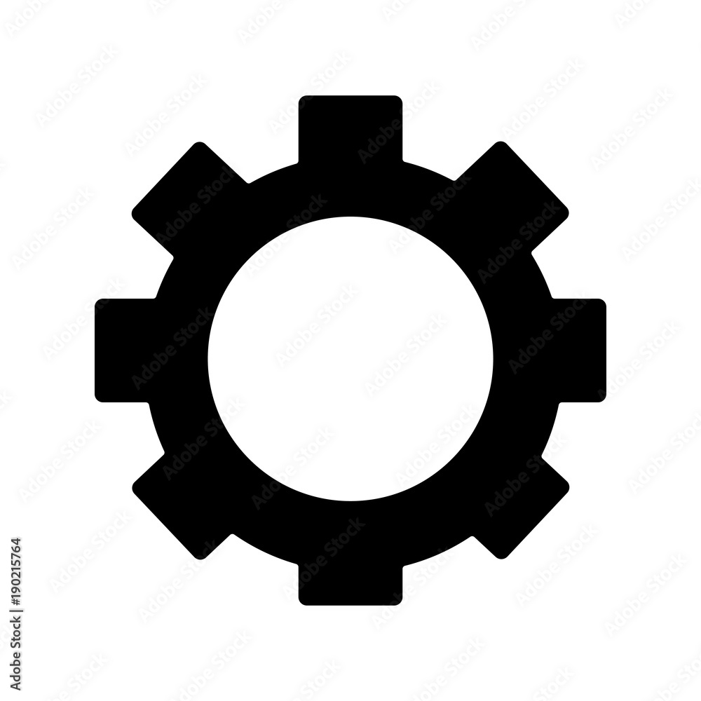 gear setting wheel technology icon vector illustration pictogram design