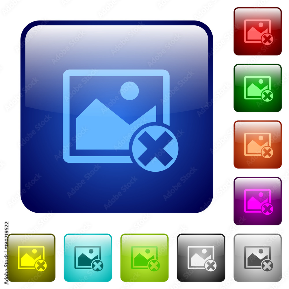 Cancel image operations color square buttons Cancel image operations color square buttons