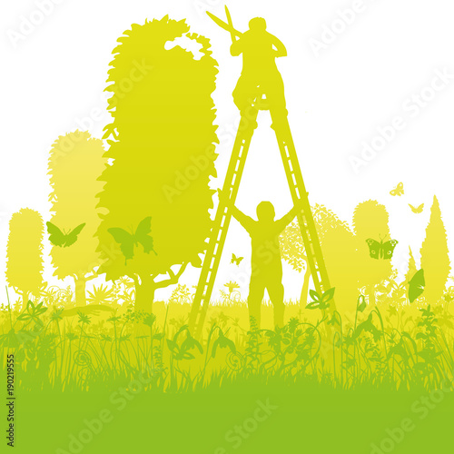 Baumschnitt im Frühling