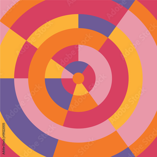 Circle colorful modern abstract background. Vector illustration