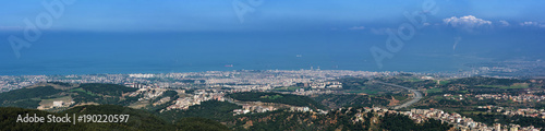 Panorama of Iskenderun city and Iskenderun Gulf