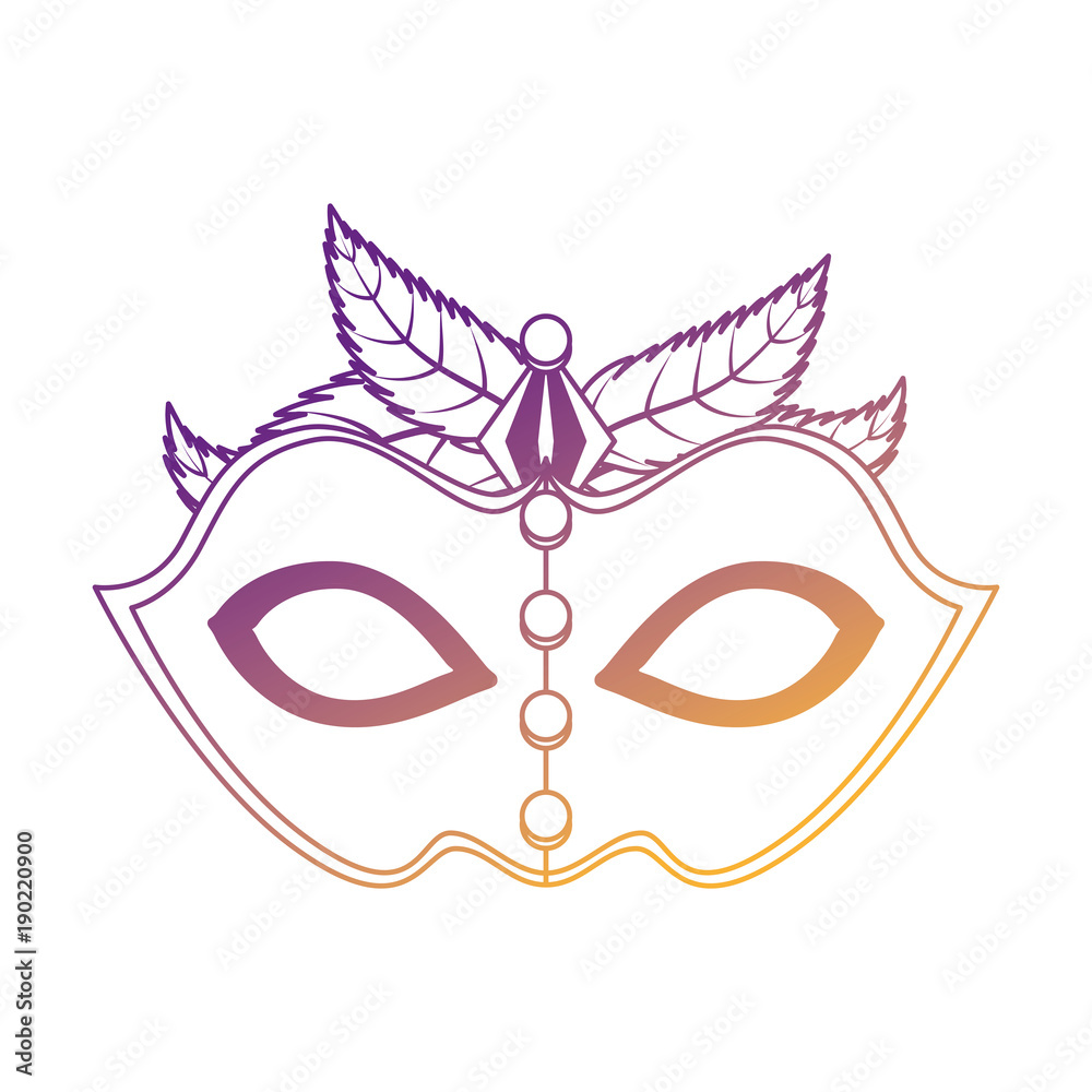 carnival mask with feathers vector illustration design carnival mask with feathers vector illustration design