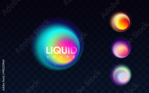 Abstract liquid colorful banner.