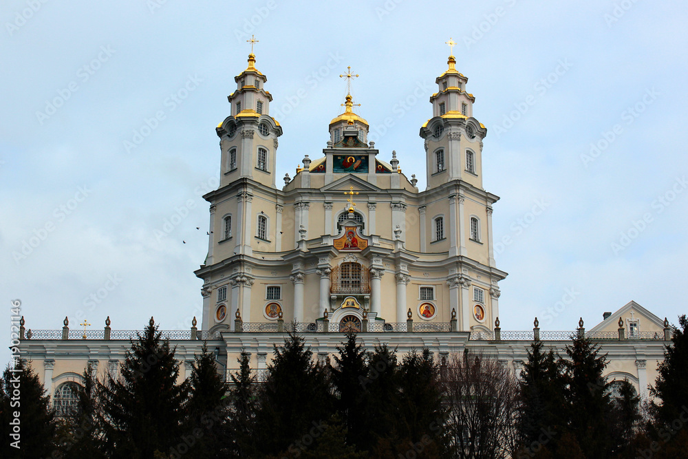 Holy Dormition Pochayiv Lavra in Ternopil oblast, Western Ukraine