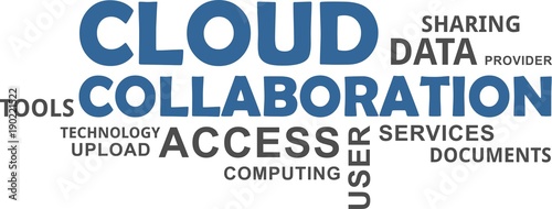 word cloud - cloud collaboration