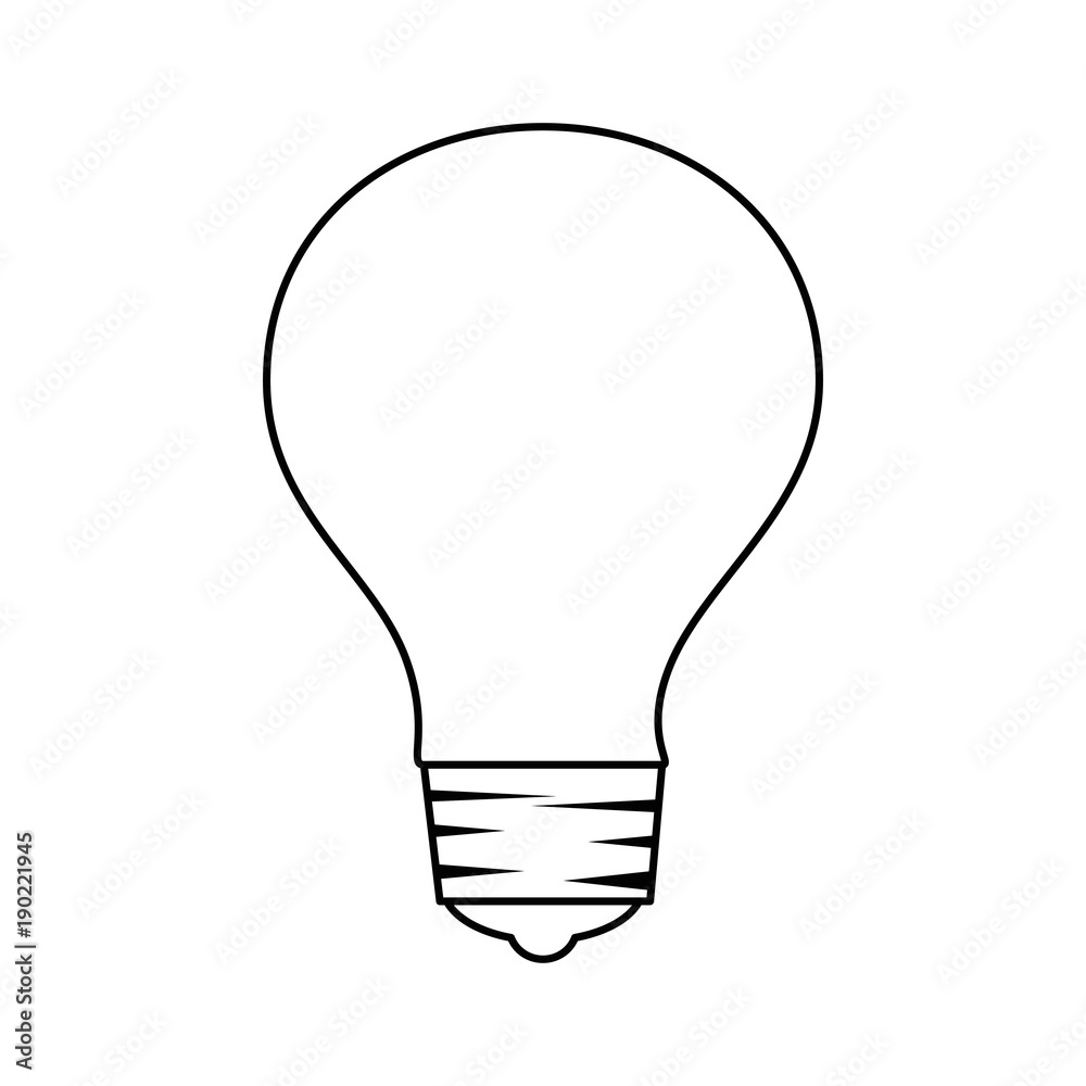 bulb light isolated icon vector illustration design