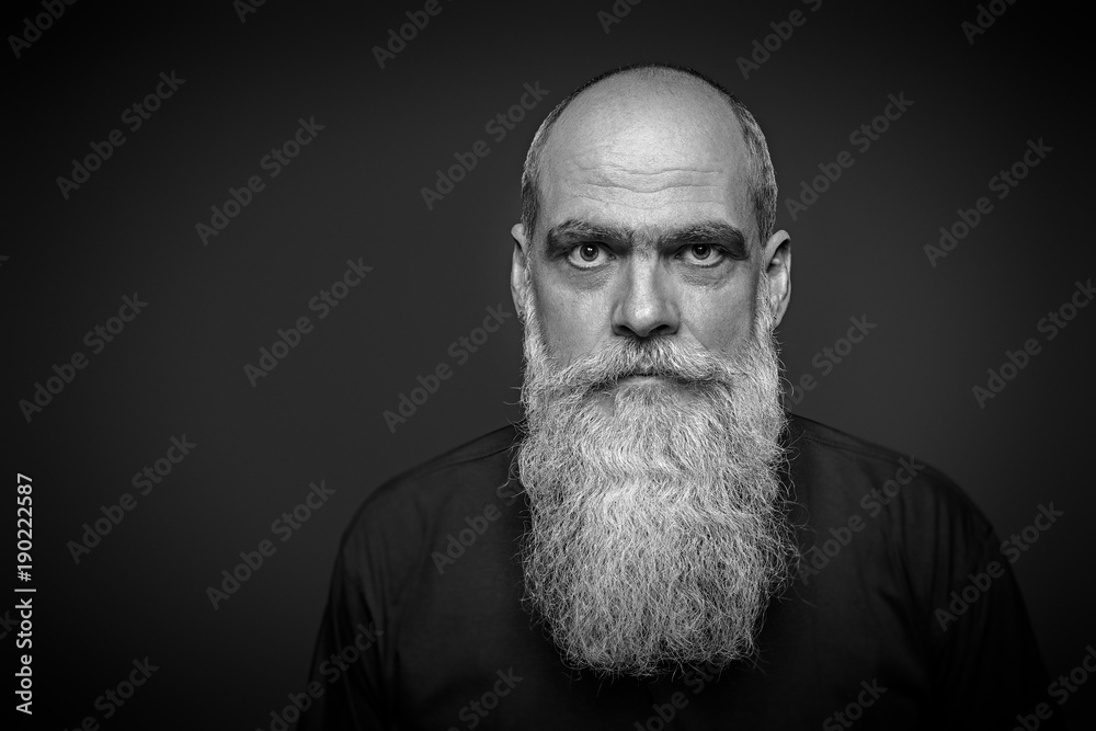male portrait with long beard