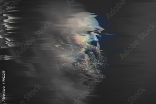 bearded bald man glitch