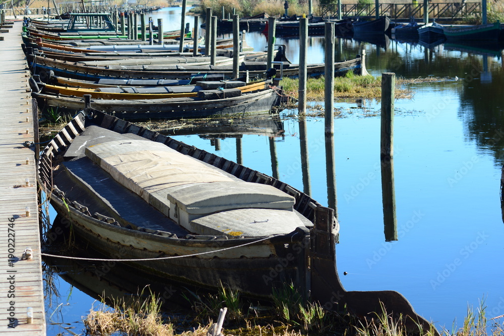 Fototapeta premium Older boats in Spain