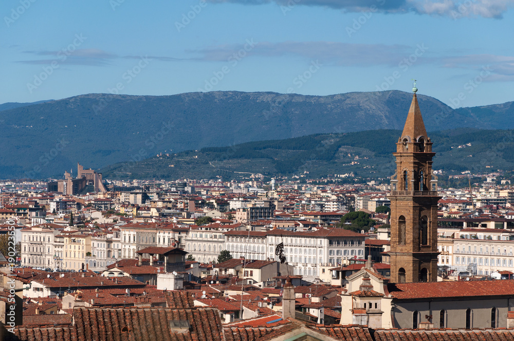 Beautiful panoramic view of Florence, Italy.