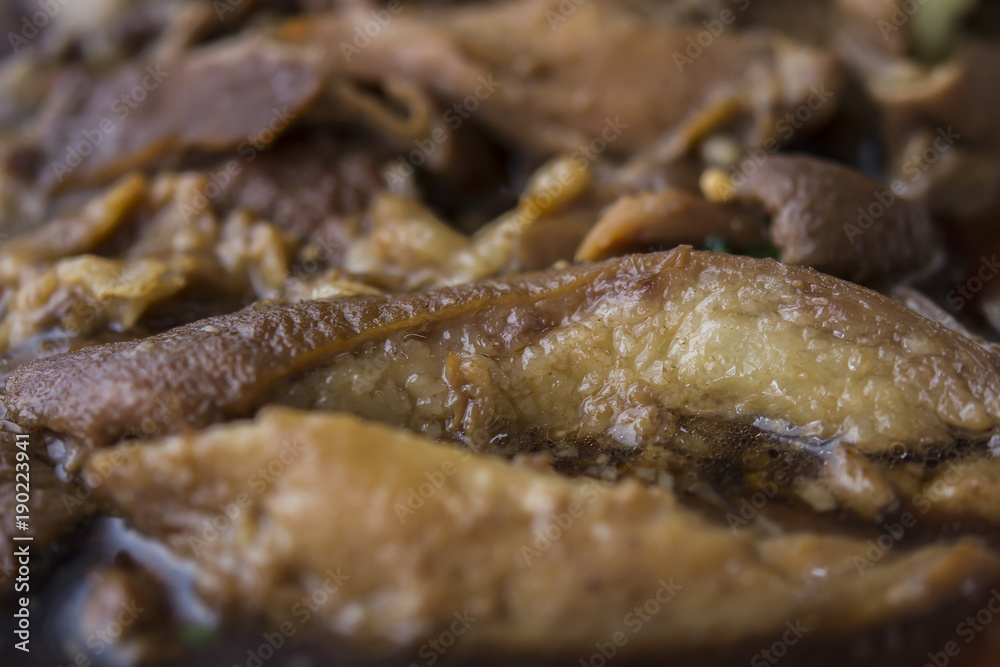 Stewed pork leg. ( Ka Moo ) Stewed pork leg. ( Ka Moo )