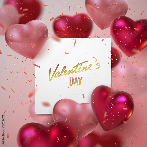 Valentines day holiday scene. 