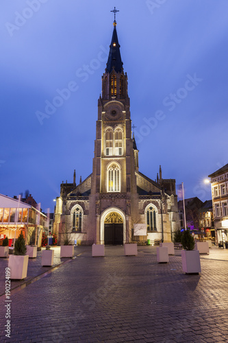 Main Square in Sint Truiden at dawn photo