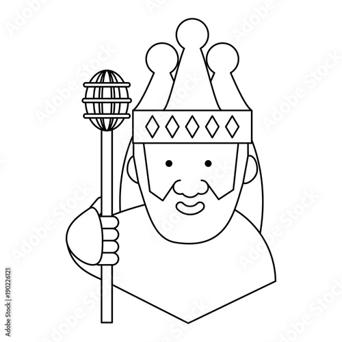 Cartoon king icon image