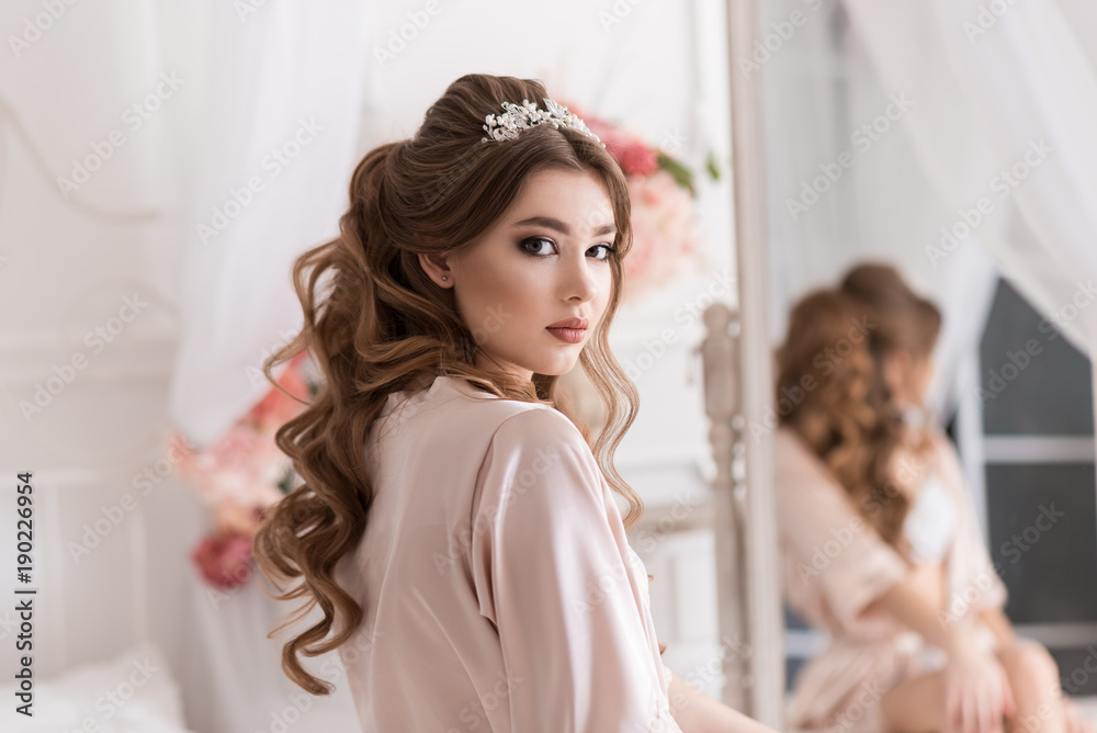 Morning of the bride. Morning of the bride.