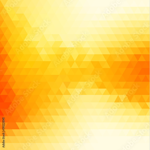 Abstract yellow background with triangular pattern