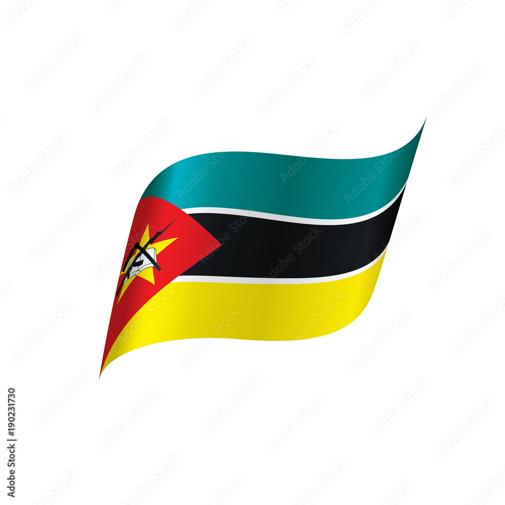 Mozambique flag, vector illustration