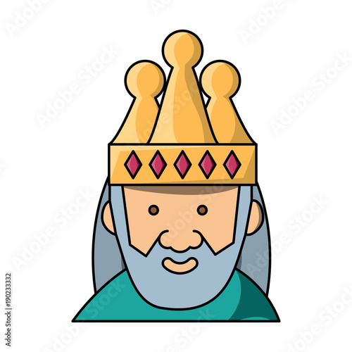 Cartoon king icon image