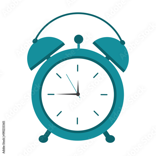 clock alarm time wake up symbol vector illustration