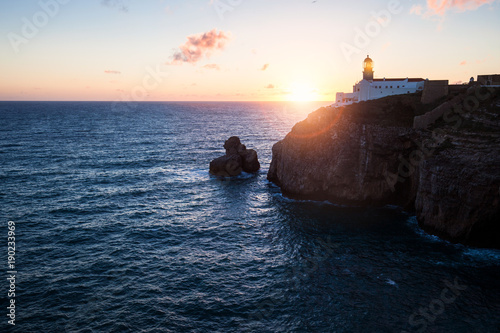 Lighthouse at sunset