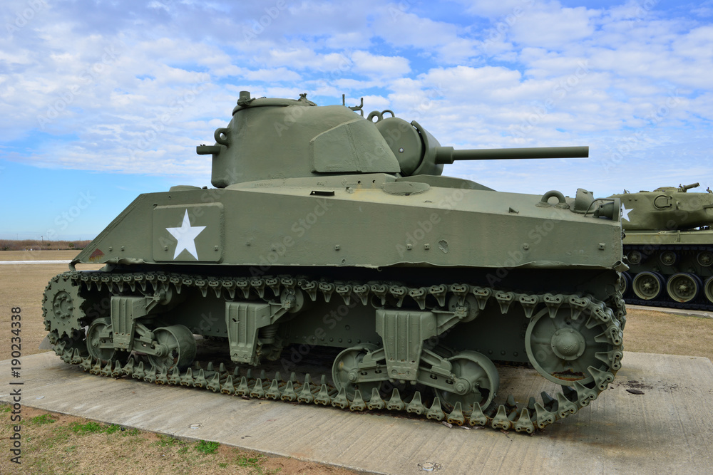 An American battle tank.
