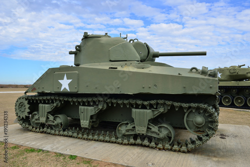 An American battle tank. 