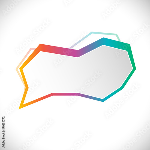 bubble shape banner for message quote text01