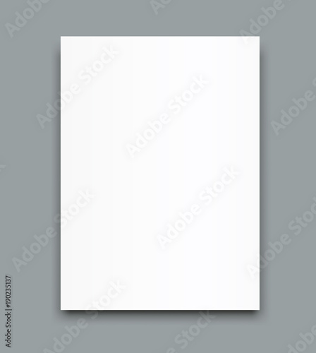 Blank poster bi fold brochure mockup cover template