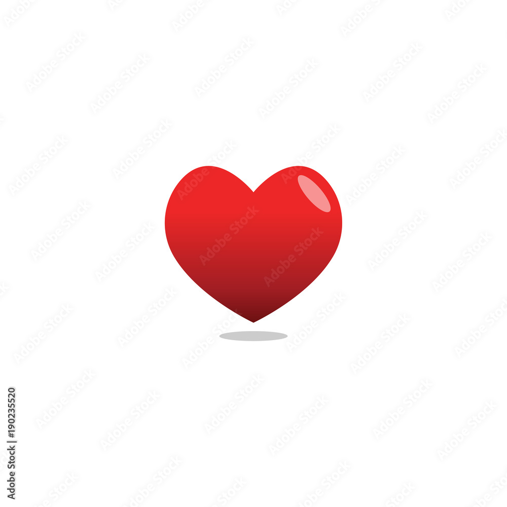 Elegant heart love logo icon design template vector