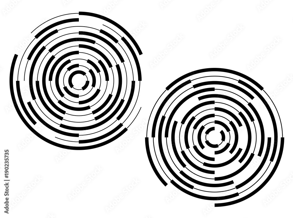 Design element Circular target effect on white background05 Design element Circular target effect on white background05