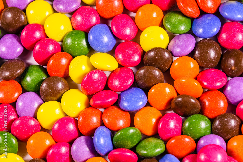 Texture of the many candies for background Texture of the many candies for background