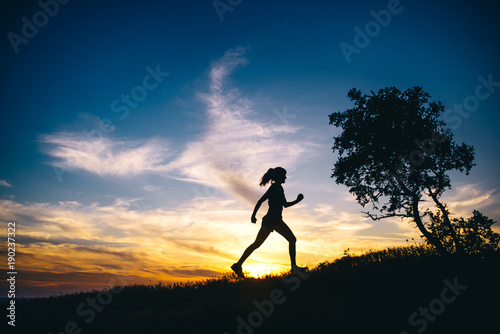 running silhouette