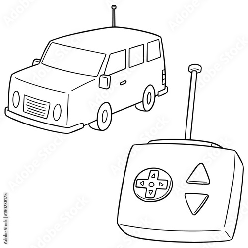 vector set of remote control car