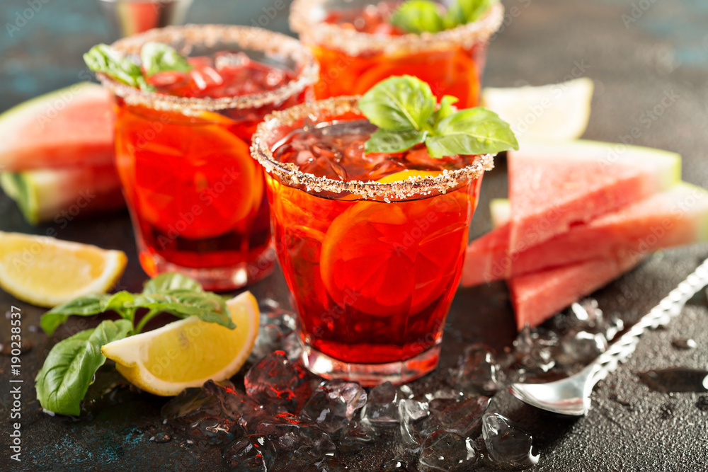 custom made wallpaper toronto digitalCitrus watermelon and basil margarita
