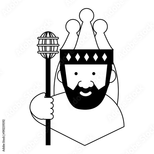 Cartoon king icon image
