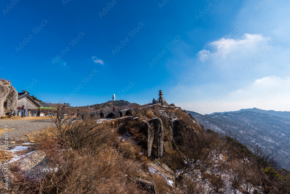 Fototapeta premium Mountain in Daegu City in South Korea.