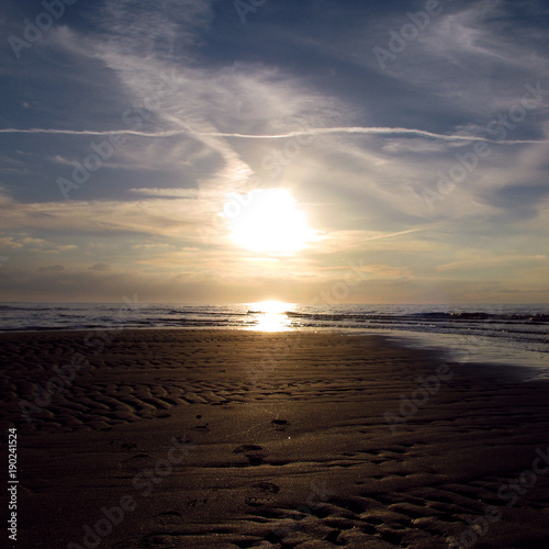 Laesoe / Denmark: Autumnal atmosphere at the Baltic Sea coast in Vesteroe Havn photo