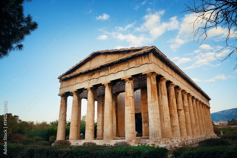 Temple of Hephaestus closeup