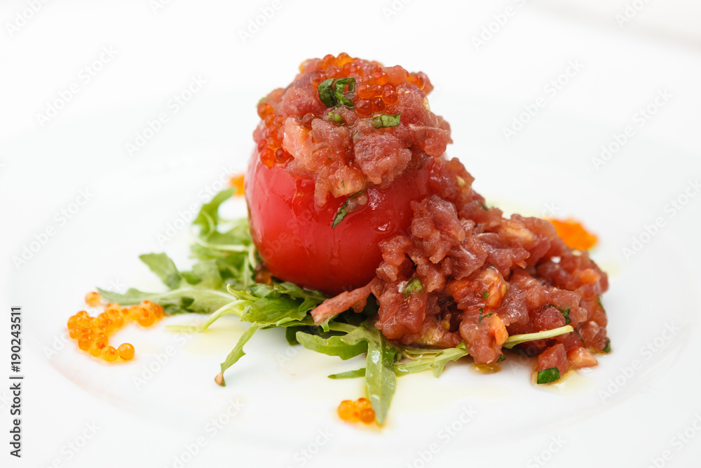 Tuna tartar with tomato Tuna tartar with tomato