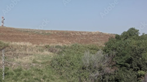 speller harvesting - sunny day - italian landscape photo