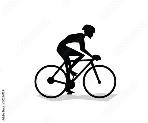 cycling silhouette cartoon design © zhaluldesign